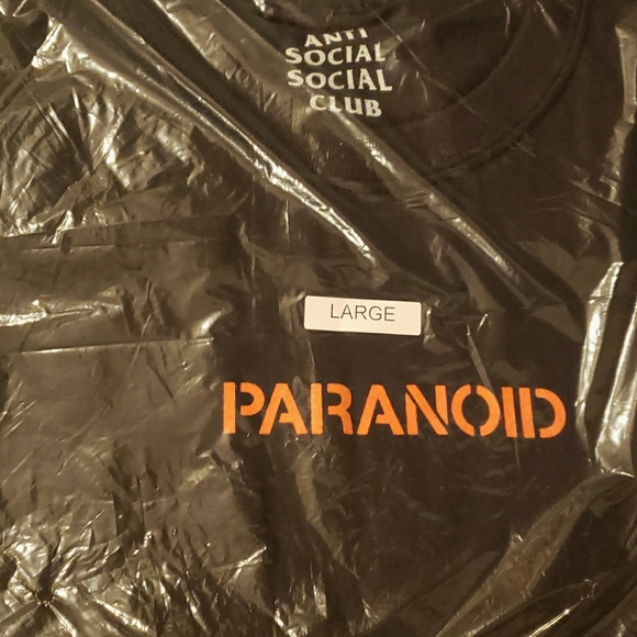 Anti Social Social Club Other - Paranoid Anti Social Large T Shirt